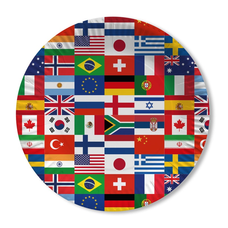 10 country party plates 23cm