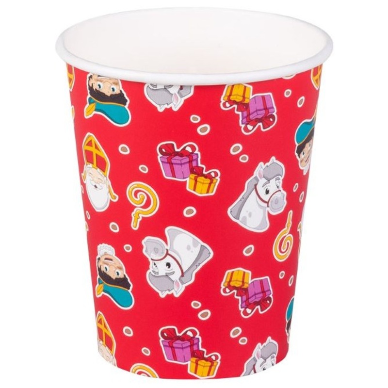 10 Saint Nicholas paper cups 210ml