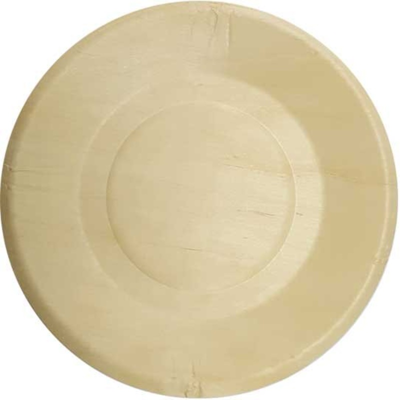 4 round wooden plates Monteverdi 19cm