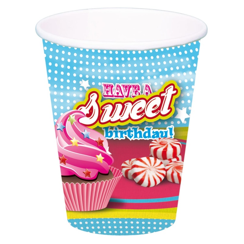 4 Sweet Surprise paper cups 266ml