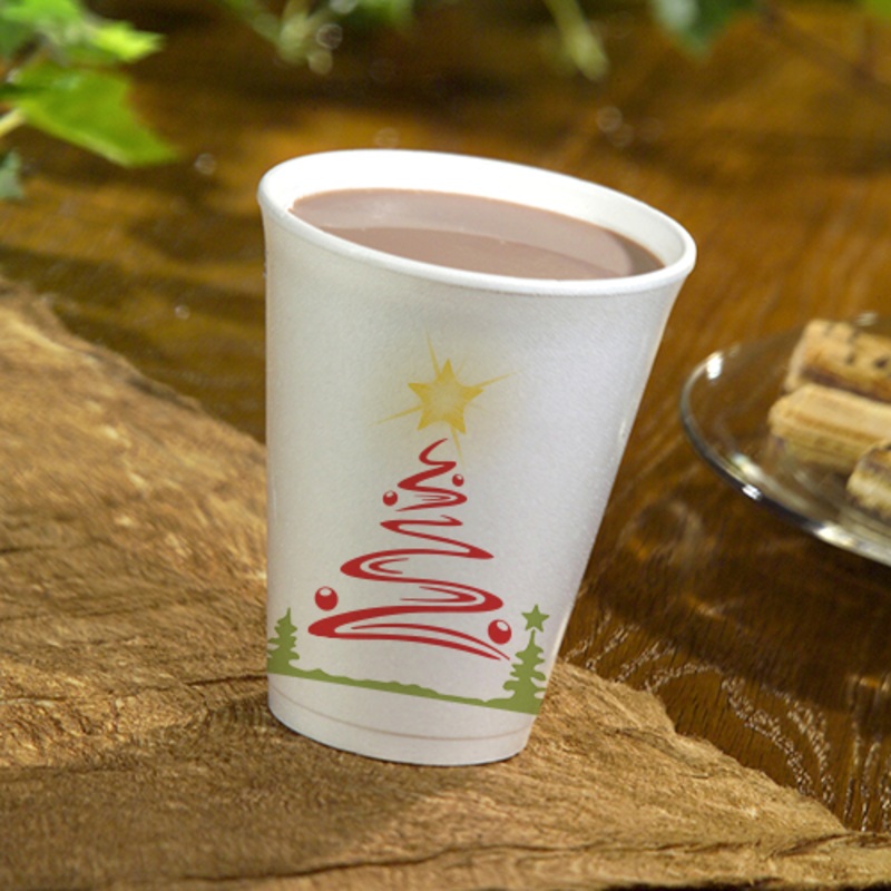 50 Thermocups Christmas Tree 250ml