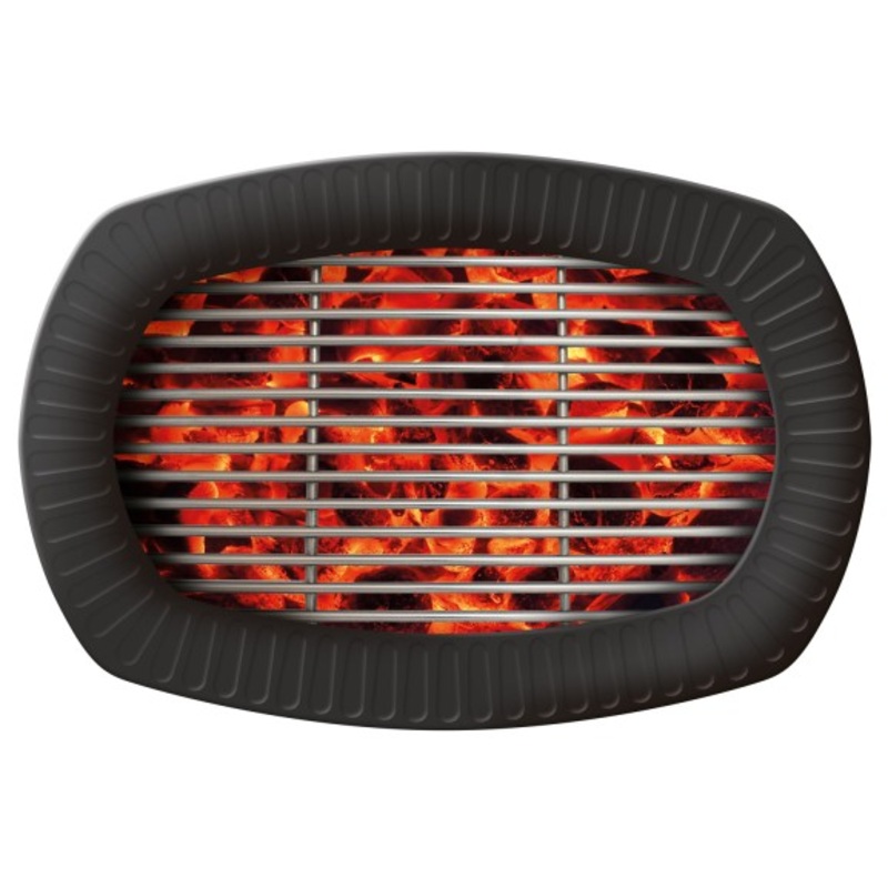 6 BBQ grill plates 24cm x 16cm