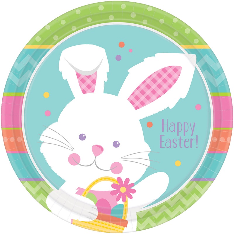 8 Bunny Schnuffel paper plates 23cm