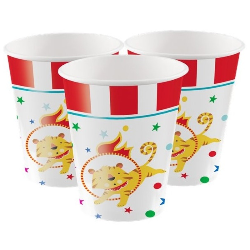 8 Circus Arena paper cups 266ml