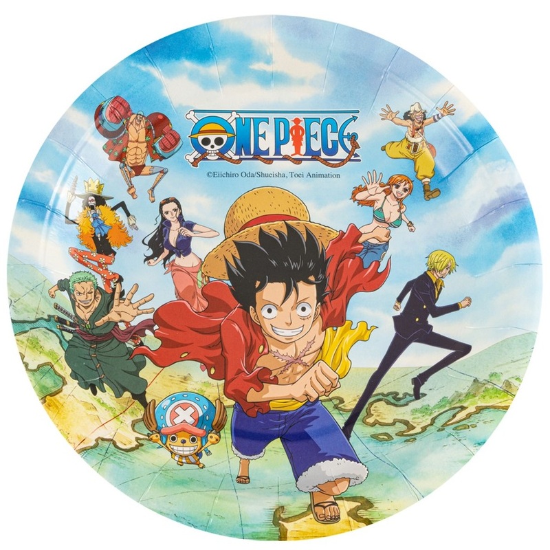 8 One Piece paper plates 23cm