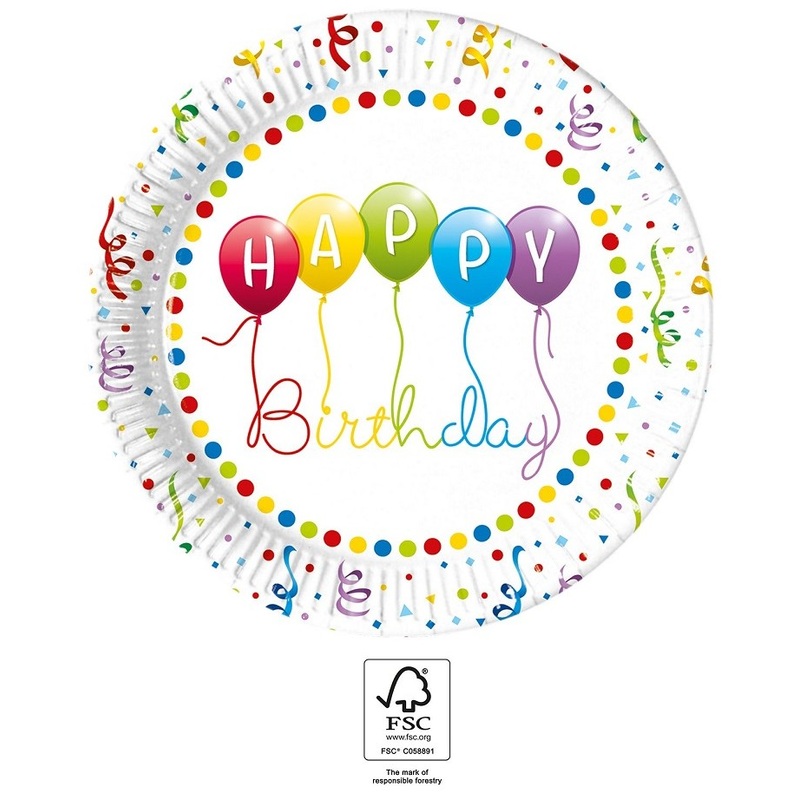 8 party madness paper plates 23cm