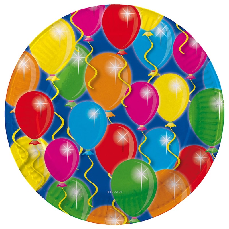 8 Spectacular Birthday paper plates 23cm
