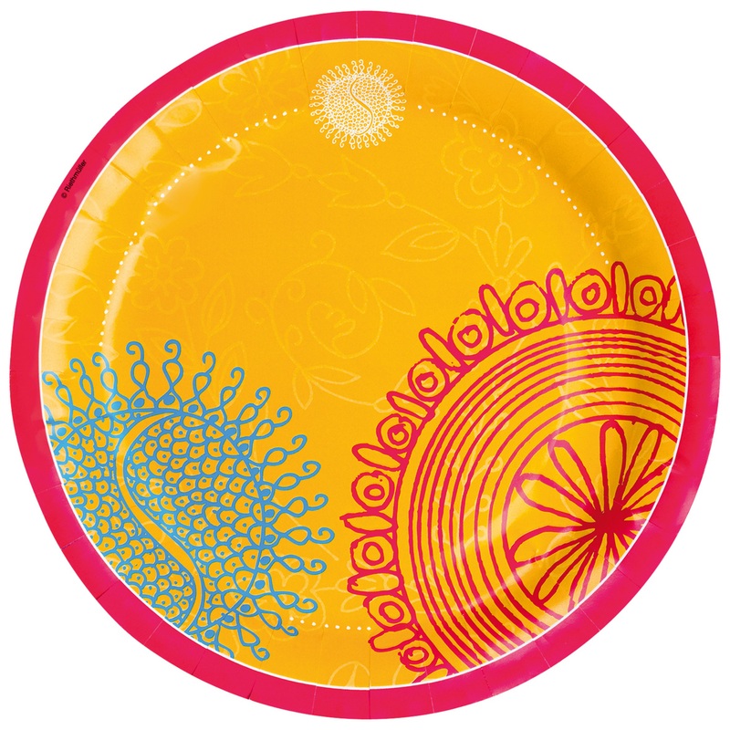 8 Spicy Summer paper plates 23cm