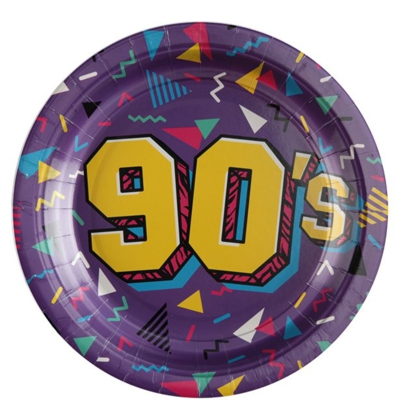 90s party plates 10 pieces