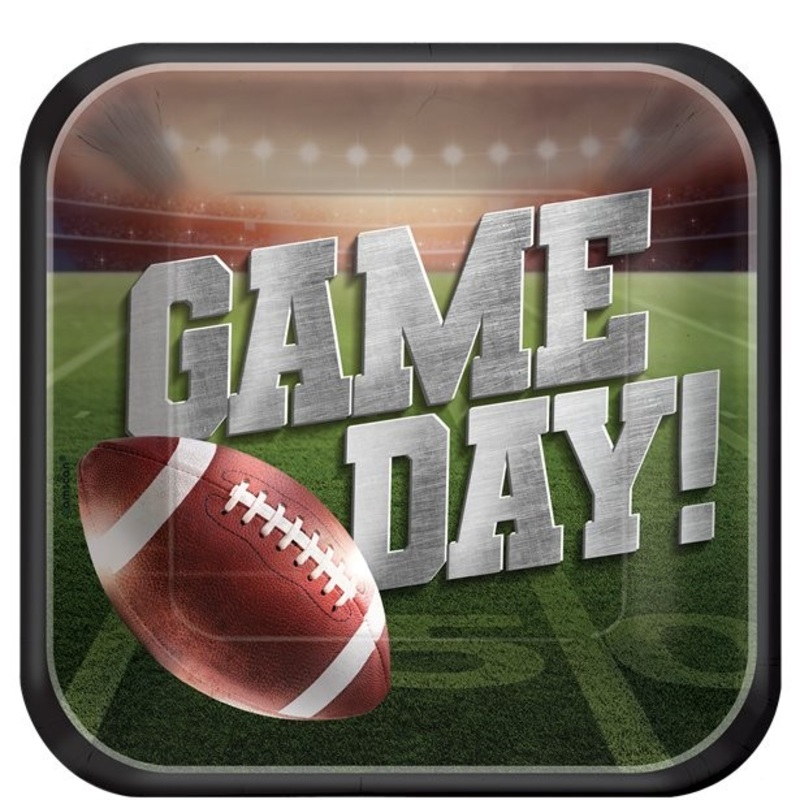 American football paper plate 23cm