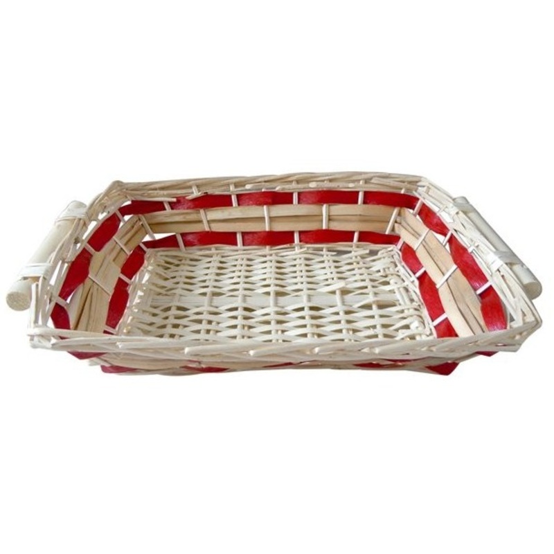 Rectangular basket bowl 44cm