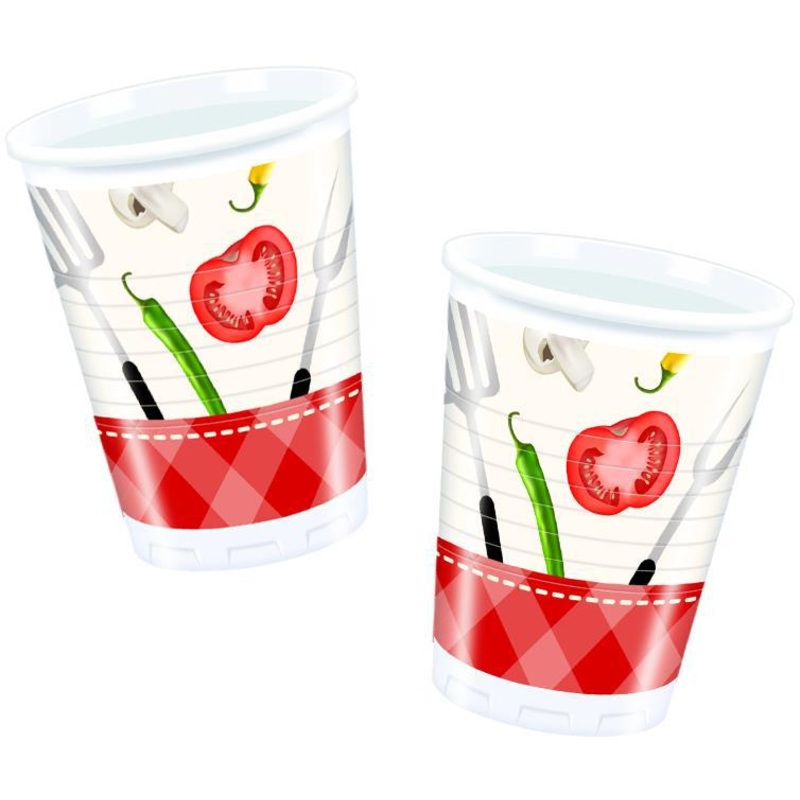 10 Grillchampion barbecue plastic cups 200ml