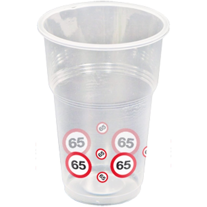 10 traffic sign 65 cups 350ml