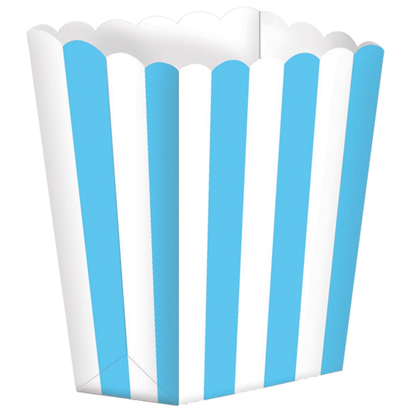 5 azure blue candy buffet snack boxes