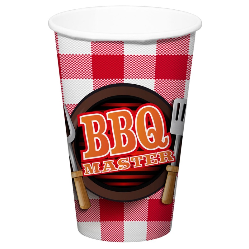 8 BBQ Master paper cups 700ml