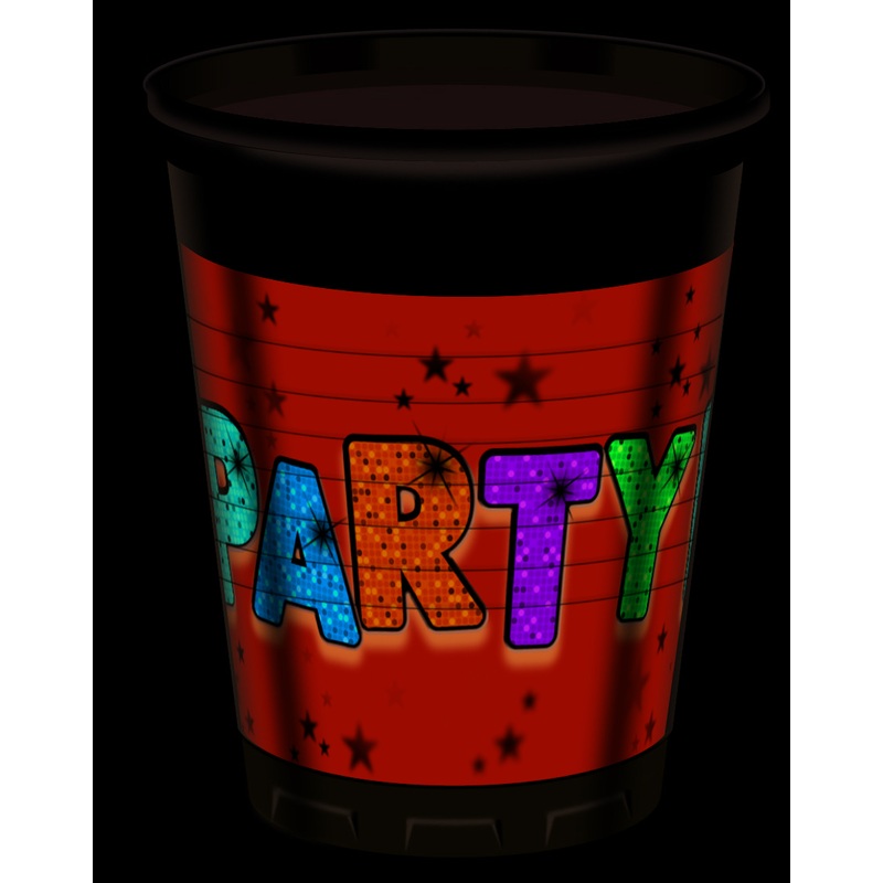 8 Fabulous Partytime cups 200ml