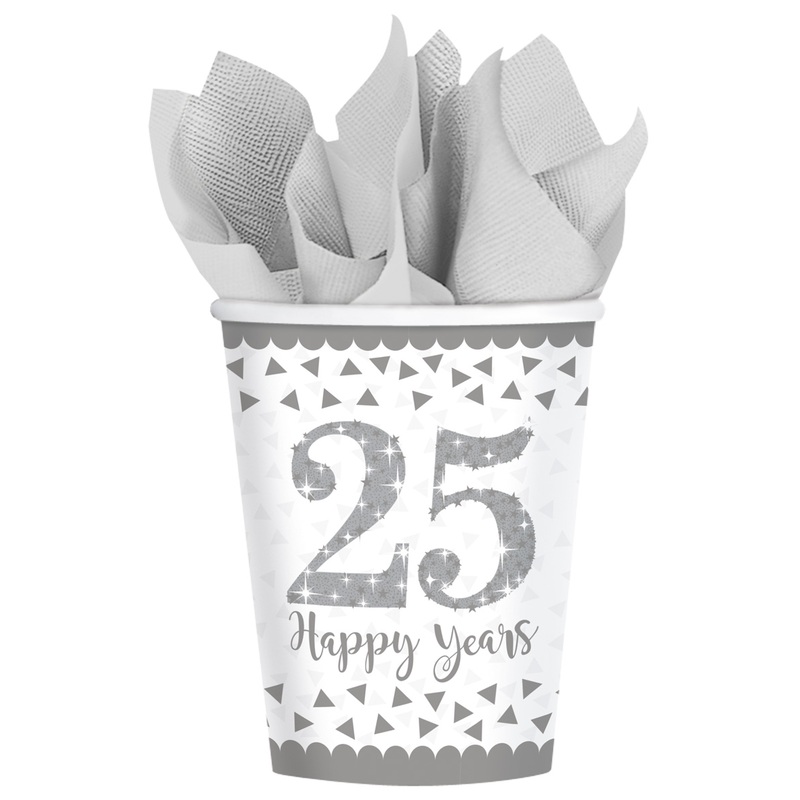 8 Sparkling 25 Years paper cup 266ml