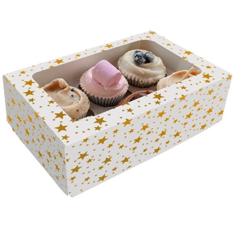 Asterisk cupcake box