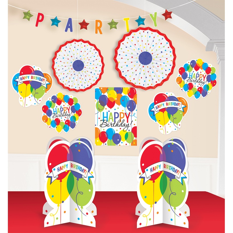 Birthday balloon party decoration set 10 pieces