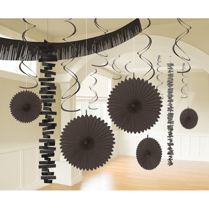 Deco set Larissa black 18 pieces