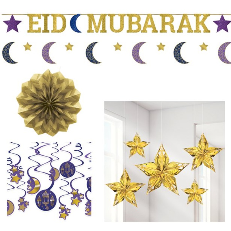 Deluxe Eid Mubarak room decoration set