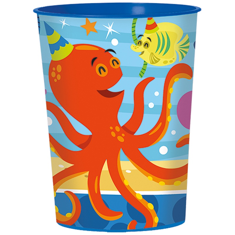 Funny sea party XL mug plastic 473ml