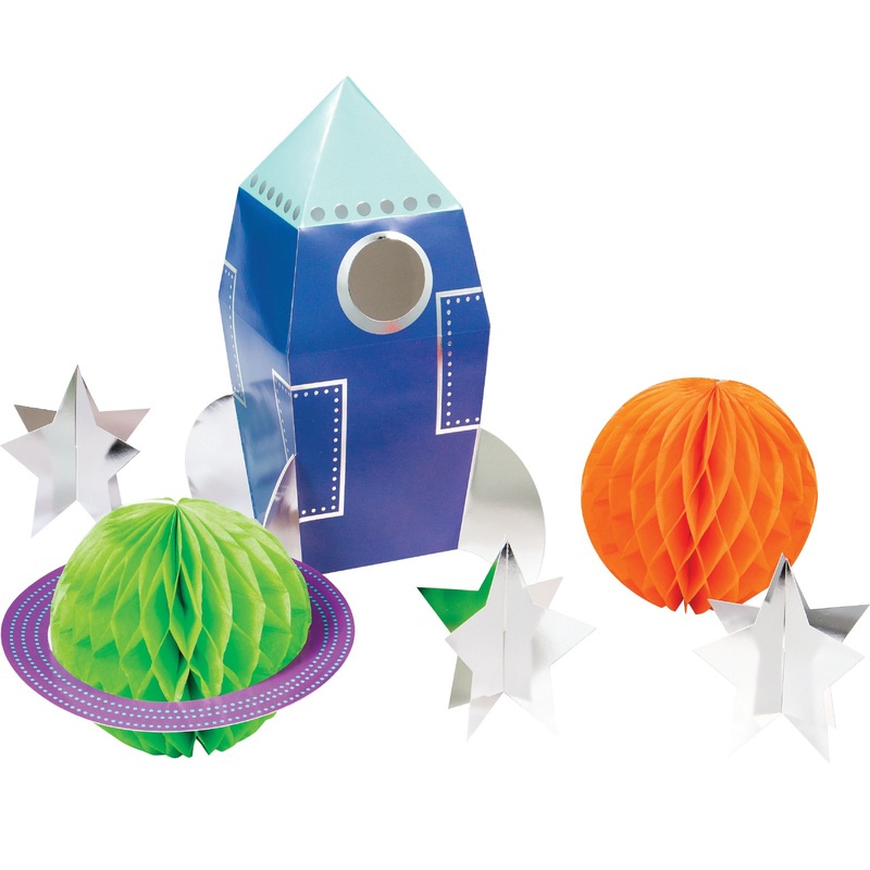 Galactic Birthday table decoration set 5 pieces