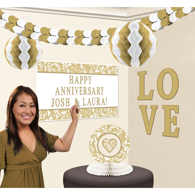 Golden Delight decoration set 9 pieces