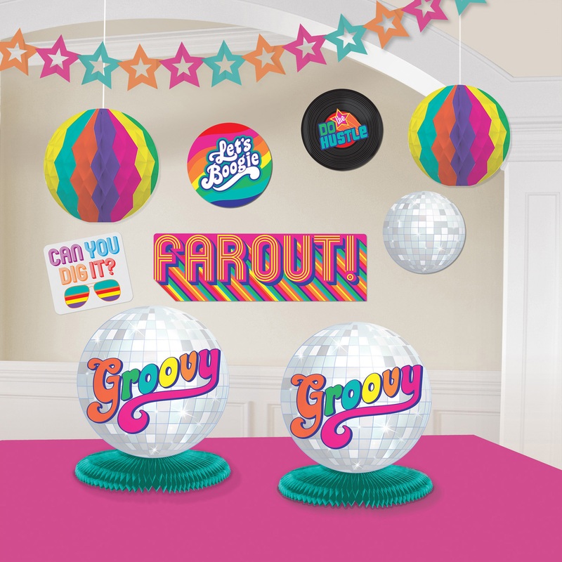 Good 70s Vibes decoration set 10 pieces