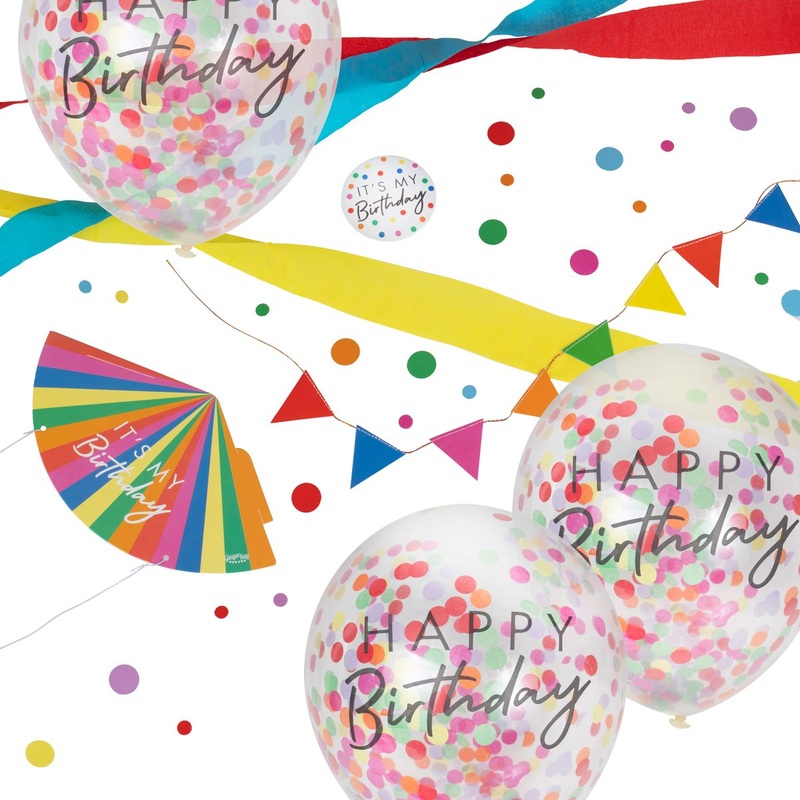 Happy Birthday desk party set