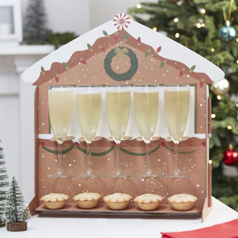 Home for Christmas champagne holder
