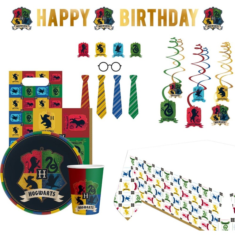 Magic School Hogwarts party package 72 pieces