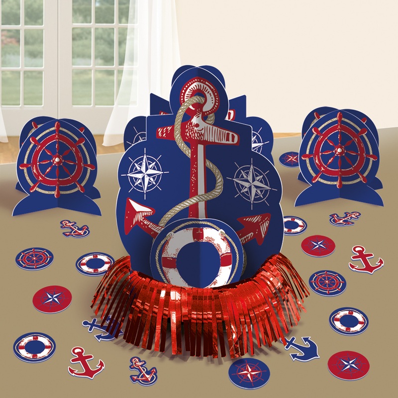 Maritime summer table decoration 23 pieces