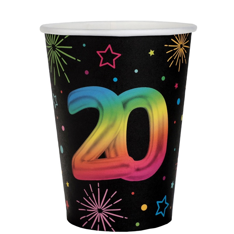 Number 20 Festicolor paper cups 270ml