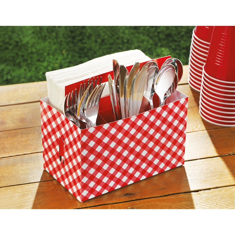 Picnic party cutlery holder