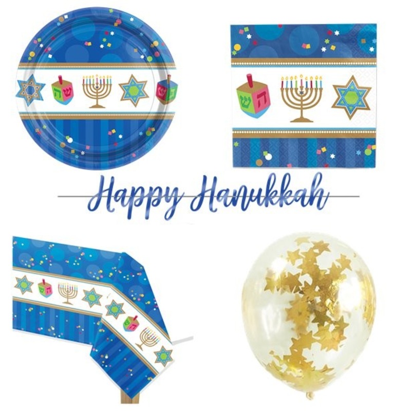Premium Joyful Hanukkah party set