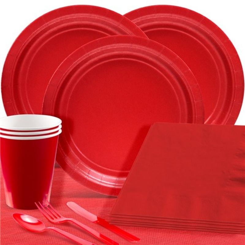 Red basic party set