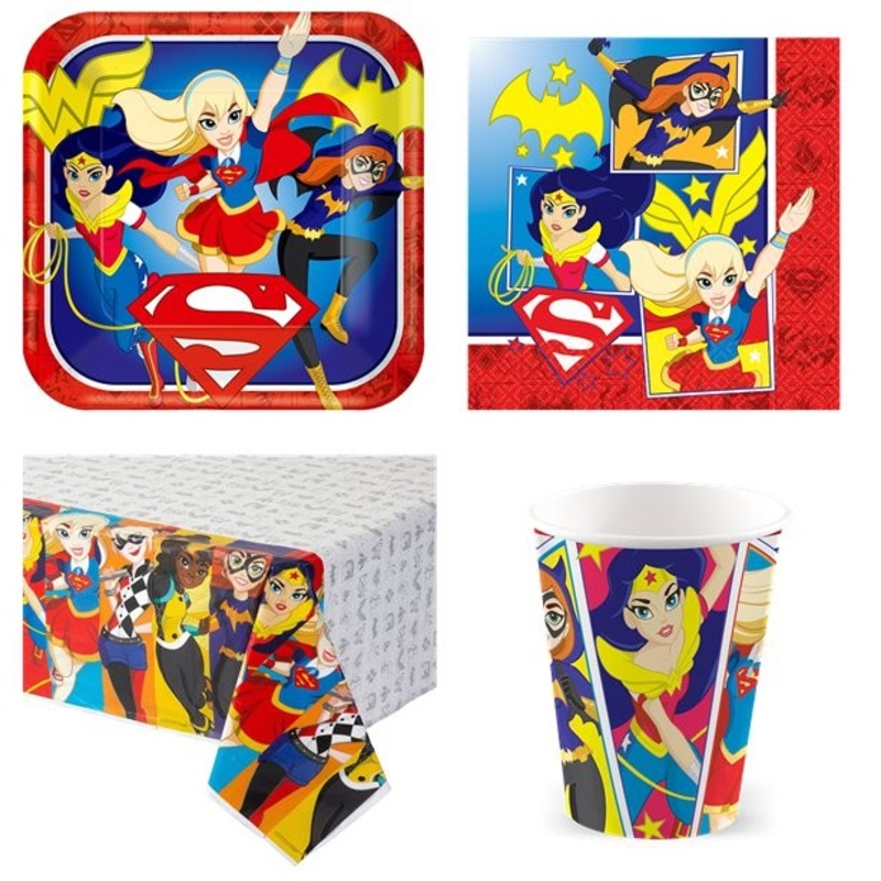 Small Super Hero Girls party set