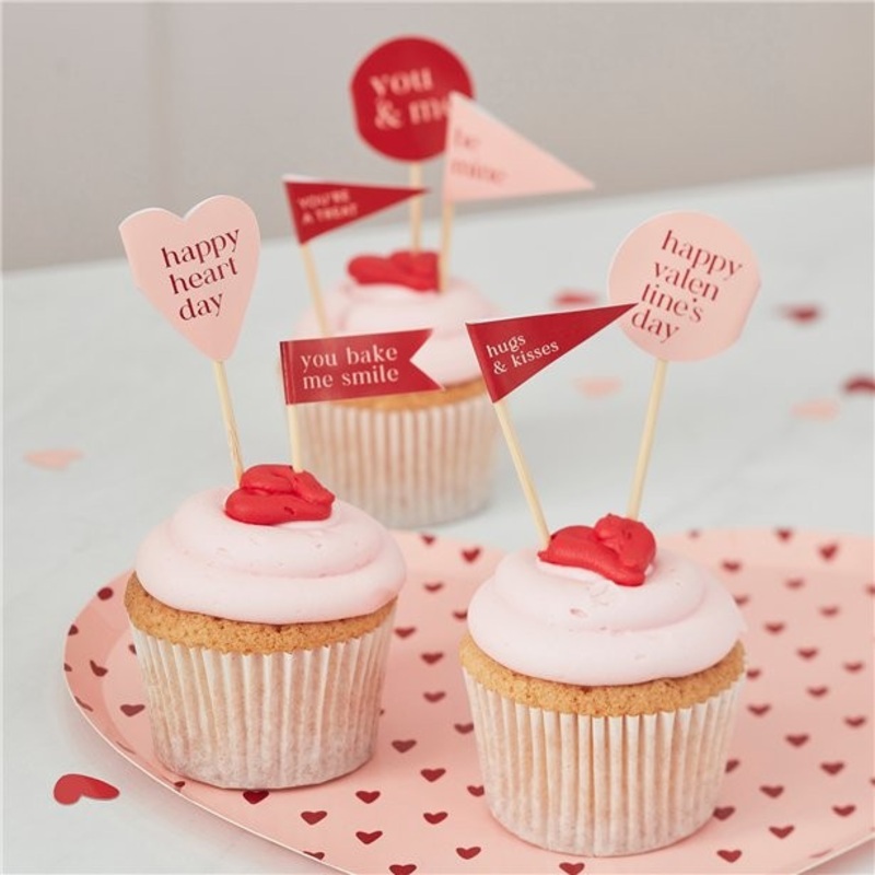 Valentine's Day Muffin Topper Set