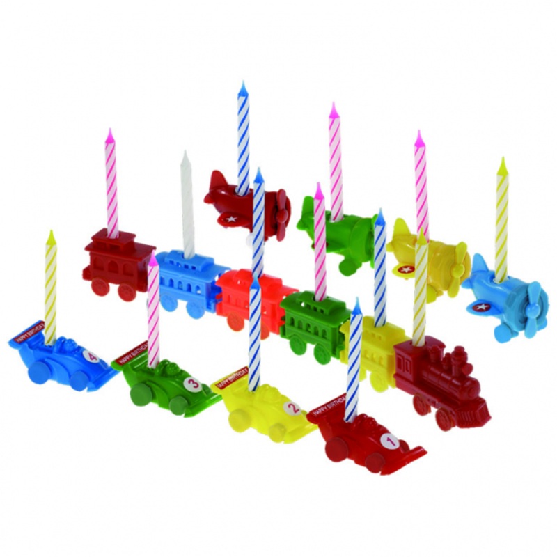 1 colorful birthday candle set