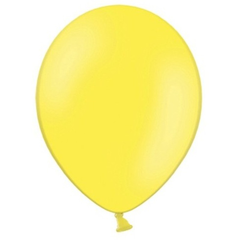 100 Celebration balloons lemon yellow 29cm
