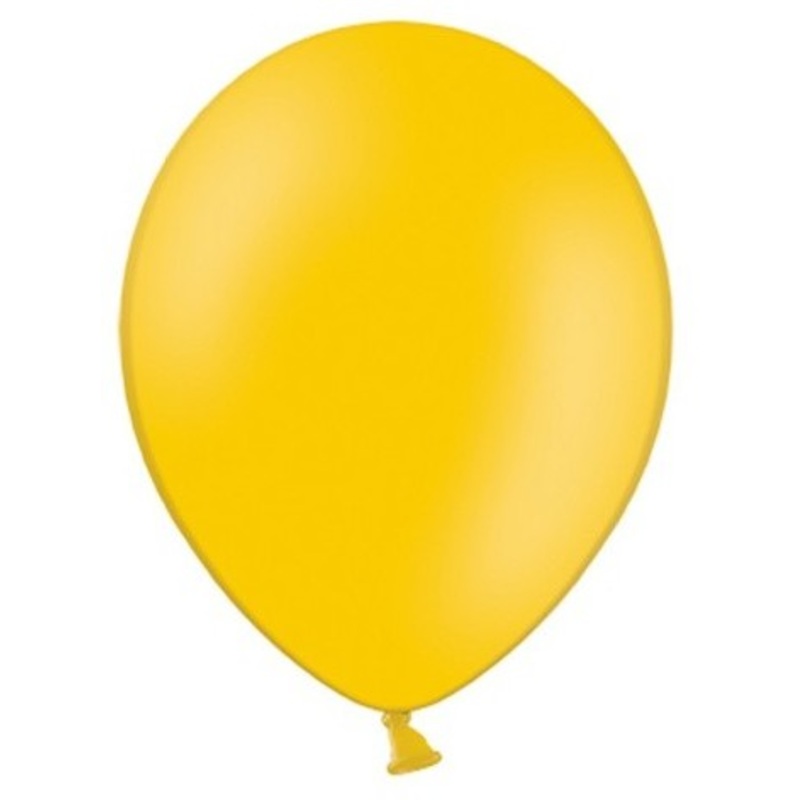 100 party star balloons sun yellow 27cm
