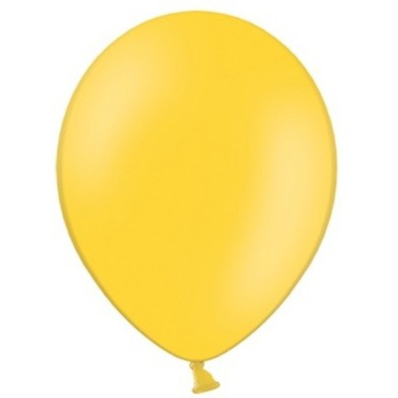 100 party star balloons yellow 12cm
