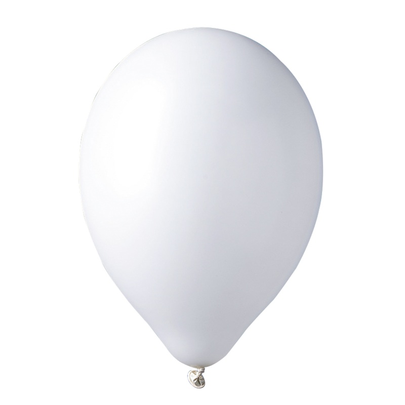 12 party balloons Madrid white 30cm