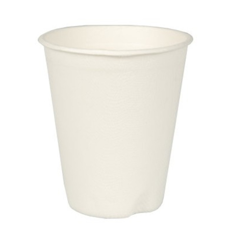 12 sugar cane cups Tosca white 0.2l
