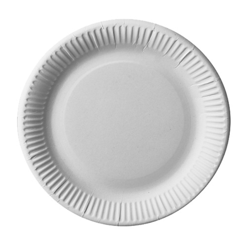 25 FSC paper plates Scarlatti white 23cm