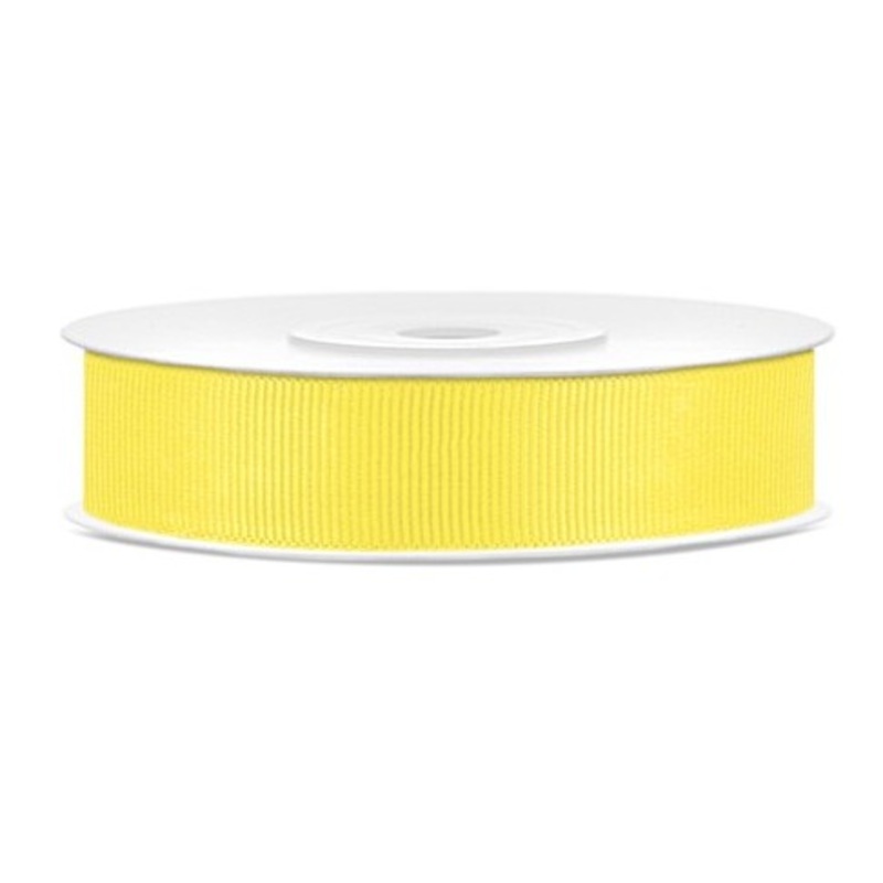 25m ribbon in lemon yellow