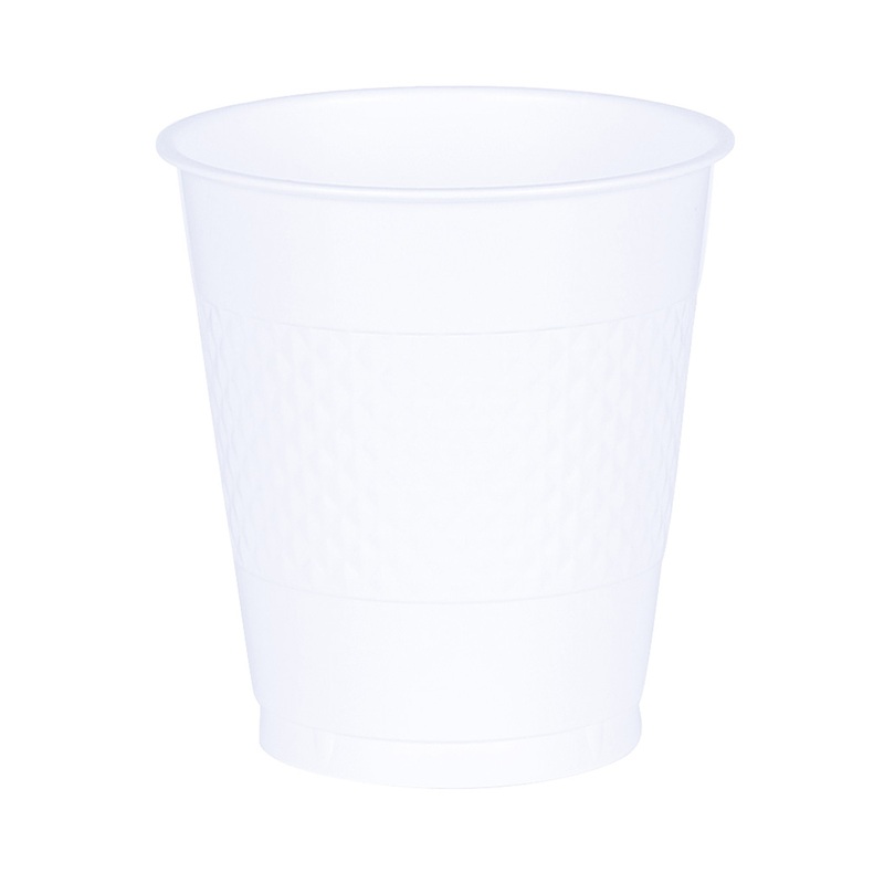 50 plastic cups Mila white 473ml