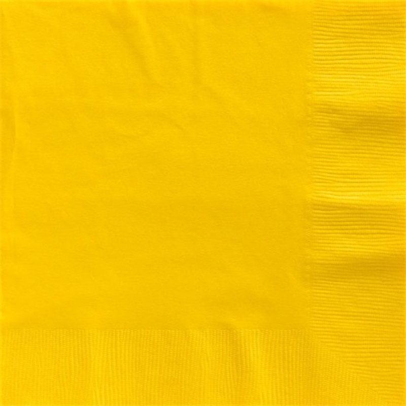 50 yellow napkins Basel 40cm