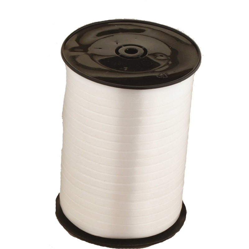 500m gift ribbon Lucca white